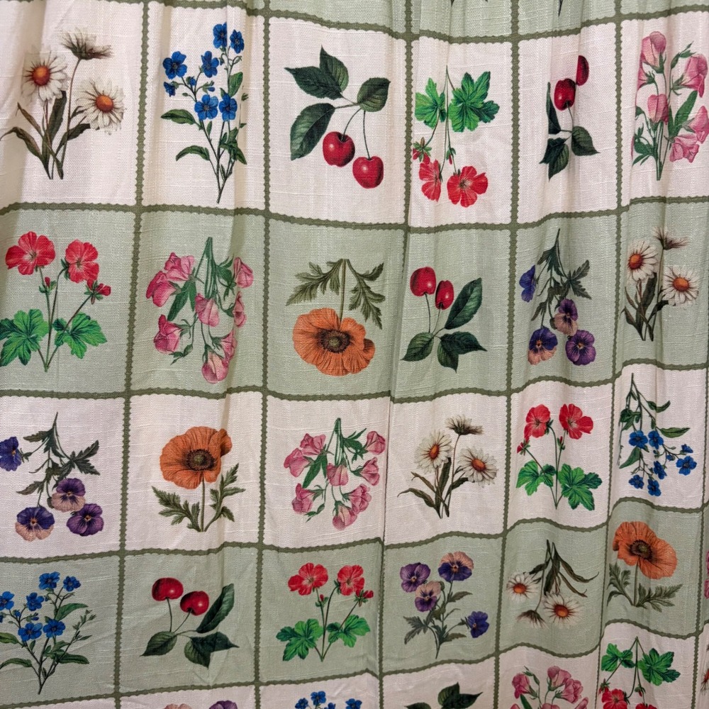NEW Petal + Pup Flower Market Maxi Dress M Linen Blend Cottage Country Garden - Picture 7 of 12